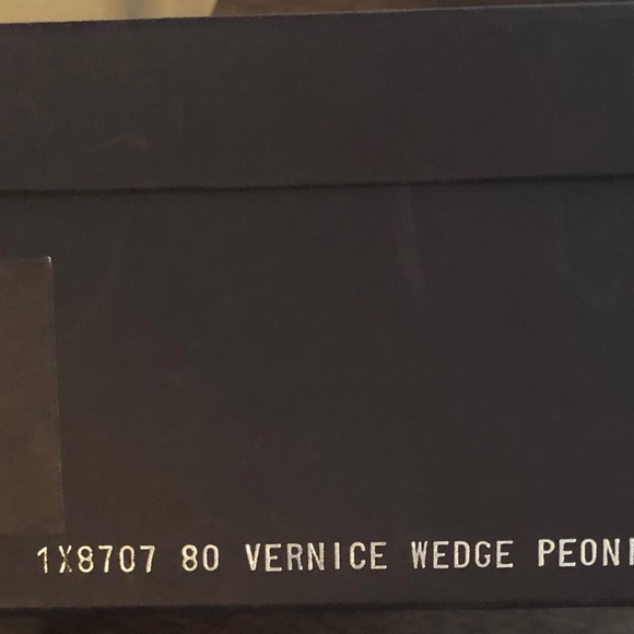 Prada Pink Patent Leather Cork Wedges - Size 8 - Picture 2 of 3